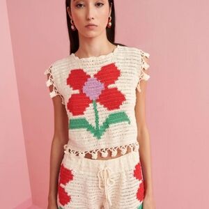 Celia B gypsy crochet top